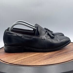 ALLEN EDMONDS Grayson Men's 10 EEE Wide Black Tassel Loafers 8217